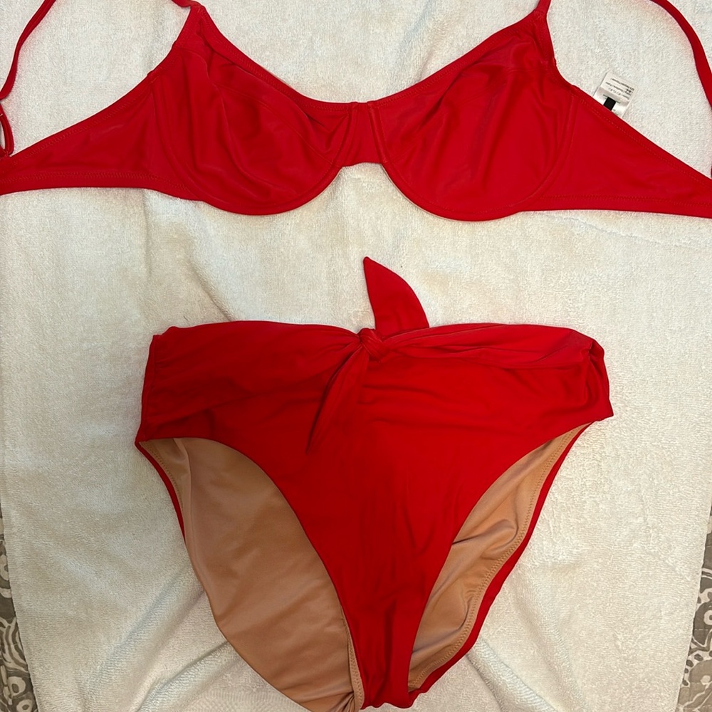 Red J.Crew Bikini